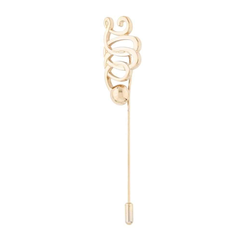 Vintage Salvatore Ferragamo 2000 Millennium Gold-Tone Stick Pin